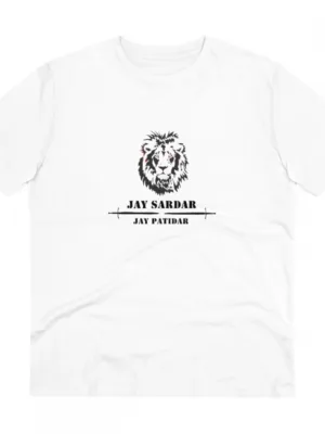 Generic Men's PC Cotton Jay Sardar Printed T Shirt (Color: White, Thread Count: 180GSM)