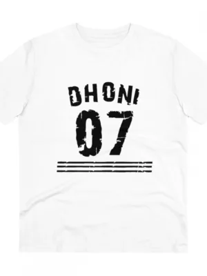 Generic Men's PC Cotton Cricket Design Printed T Shirt (Color: White, Thread Count: 180GSM)