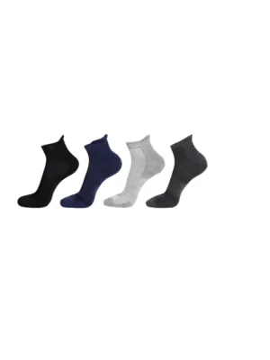 Generic 5 Pairs Unisex Casual Cotton Blended Solid Ankle length Socks (Assorted)