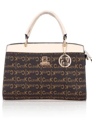 Generic Women's Faux Leather Printed Handbag (Beige)