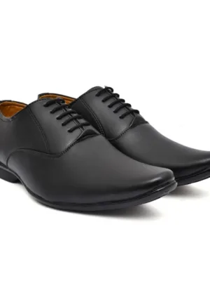 Generic Men's Faux Leather Formal Shoes (Black)