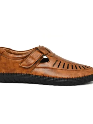 Generic Men's Faux Leather Sandal (Tan)