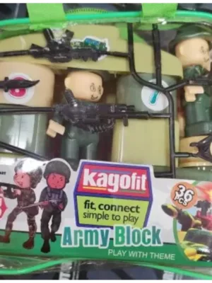 36_Pcs Set Army Blocks | Plastic | Educational Toys | 3+ Years