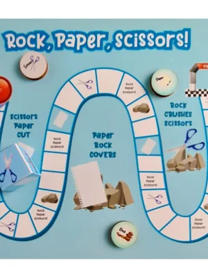 Generic Rock Paper Scissor Wooden Board Game Toys (MultiColor)