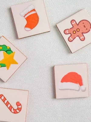 Generic Festival- Christmas Wooden Puzzle Game Toys (MultiColor)