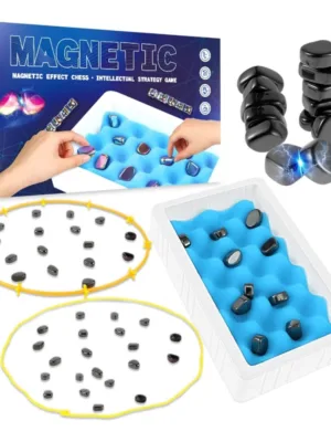 Generic Megnet Magnetic Chess Game Set for Rocks (Black)
