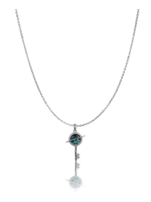 Generic Women's Stainless Steel Key Design Delicate Chain (Silver Plated)