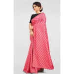 Women's Vichitra Saree with Blouse (Gajari, 5-6 Mtrs) - Image 3