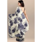 Women's Joya Silk Saree with Blouse (Black, 5-6 Mtrs) - Image 2