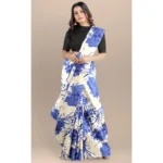 Women's Joya Silk Saree with Blouse (Blue, 5-6 Mtrs) - Image 4