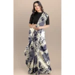 Women's Joya Silk Saree with Blouse (Black, 5-6 Mtrs) - Image 4