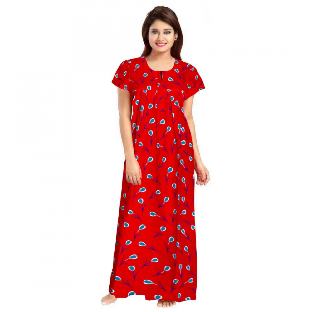 52361612779_4162cdddb9_o_d-1000x1000-1.webp Women's Cotton Printed Maxi Nighty (Red) - Image 1