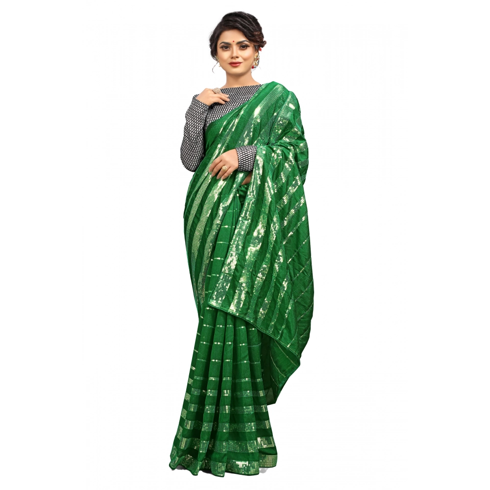 52371017886_7f2407830d_o_d-1000x1000-1.webp Women's Vichitra Saree with Blouse (Green, 5-6 Mtrs) - Image 1
