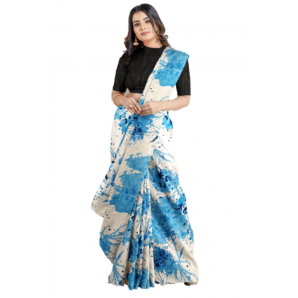 52371327414_42f93010ed_o_d-1000x1000-1.webp Women's Joya Silk Saree with Blouse (Sky, 5-6 Mtrs) - Image 1