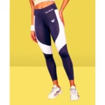Women's Polyster Solid Sport Leggings (Purple) - Image 3