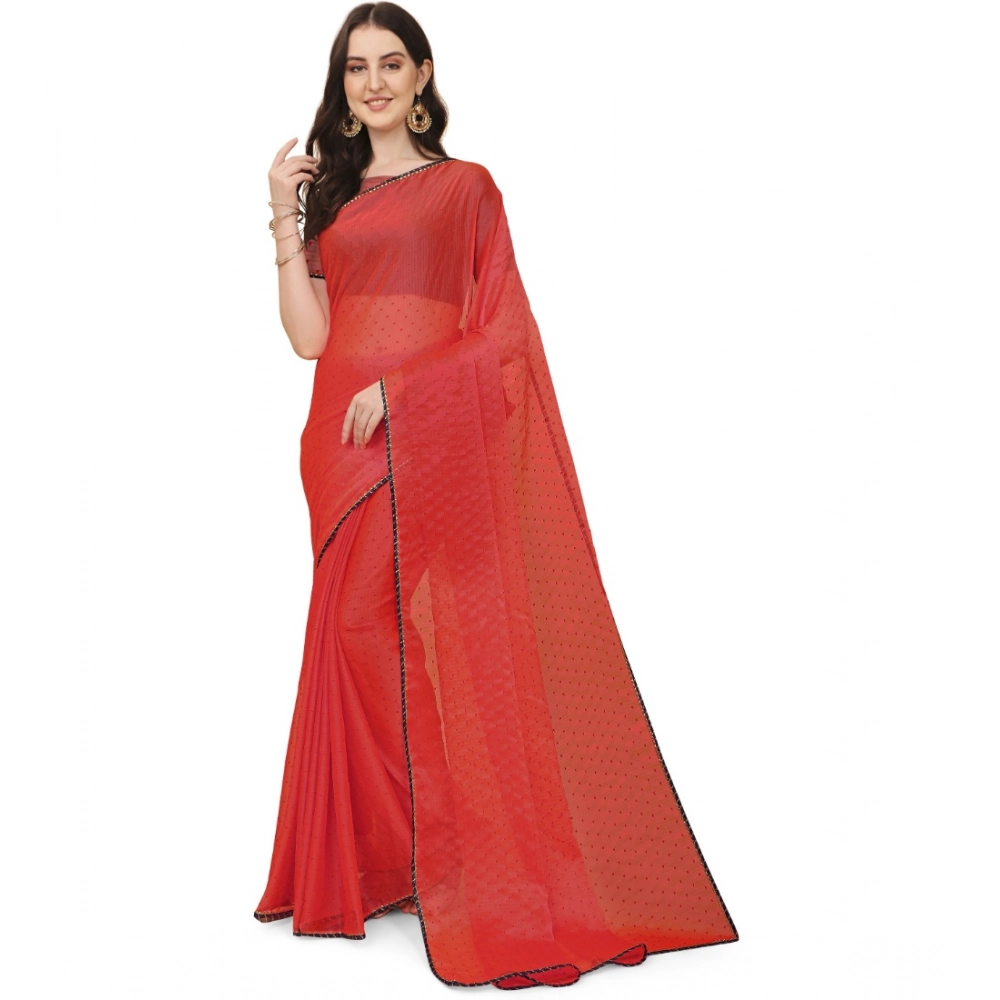 53925214247_85e552d28f_o_d-1000x1000-1.webp Women's Silk Blend Embellished Saree With Unstitched Blouse 5.5Mtr (Red) - Image 1