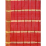Women's Cotton Silk Checkered Saree With Unstitched Blouse 5.5Mtr (Blue) - Image 2