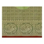 Women's Jacquard Woven Saree With Unstitched Blouse 5.5Mtr (Red) - Image 2