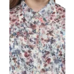 Women's Polyester Chiffon Printed Sleeveless Dress (Multicolor) - Image 2