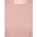Women's Polyester Solid Long Sleeves Regular Top (Pink) - Image 2