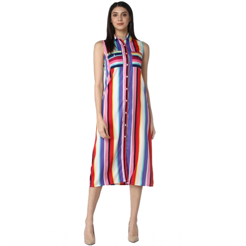 54040648332_f7eb5e52e9_o_d-1000x1000-1.webp Women's Polyester Striped Sleeveless Calf-length Dress (Multicolor) - Image 1