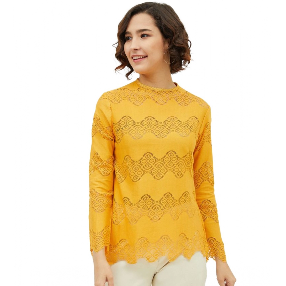 54041958810_c3b7120dbb_o_d-1000x1000-1.webp Women's Cotton Lace Inserts Long Sleeves Top (Yellow) - Image 1