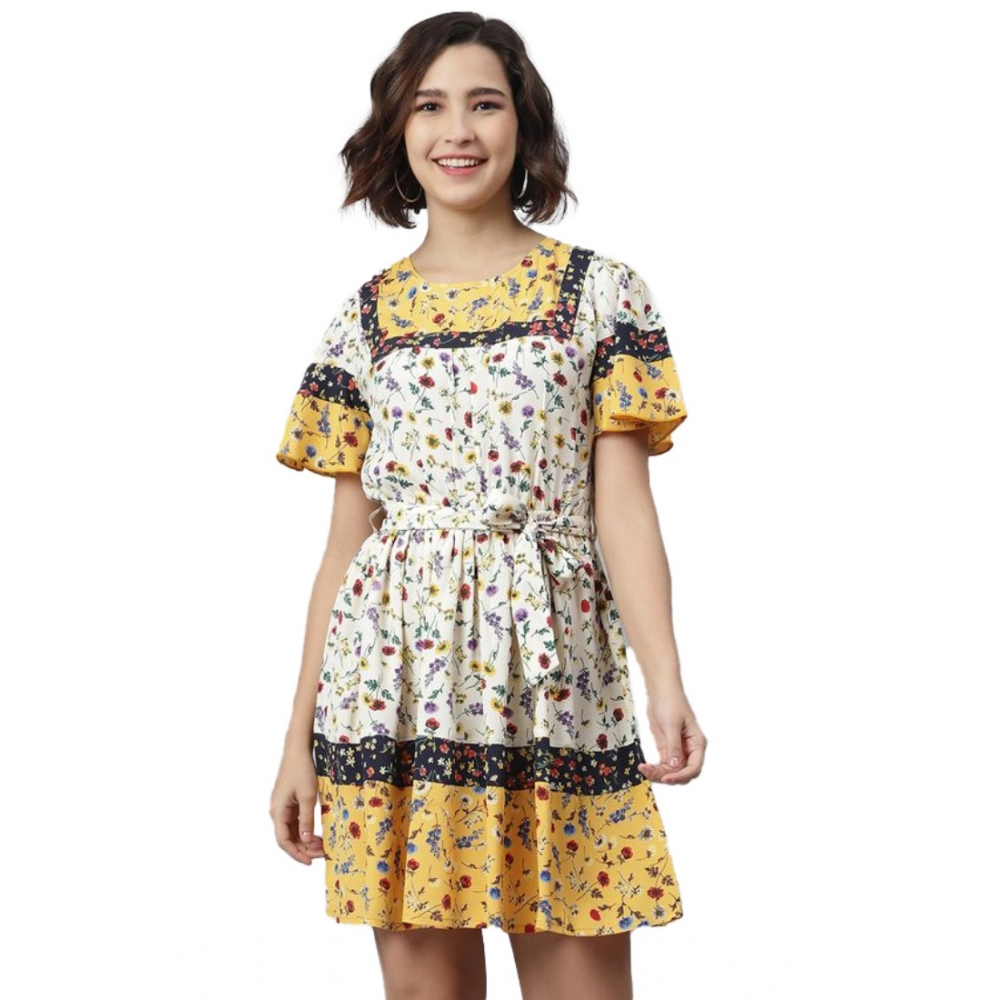 54041959580_8b25a32a40_o_d-1000x1000-1.webp Women's Polyester Floral Flutter Above Knee Dress (Multicolor) - Image 1
