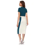Women's Knitting stretchable Solid Round Neck Cap Sleeve Top (Morpich) - Image 5