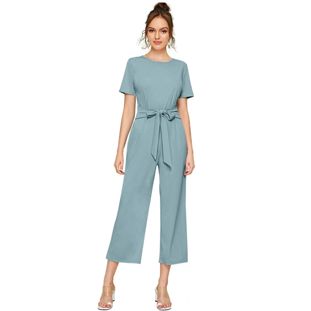 54163285619_38570248cb_o_d-1000x1000-1.webp Women's Knitting stretchable Solid Round Neck Cap Sleeve Jumpsuit (Pista ) - Image 1