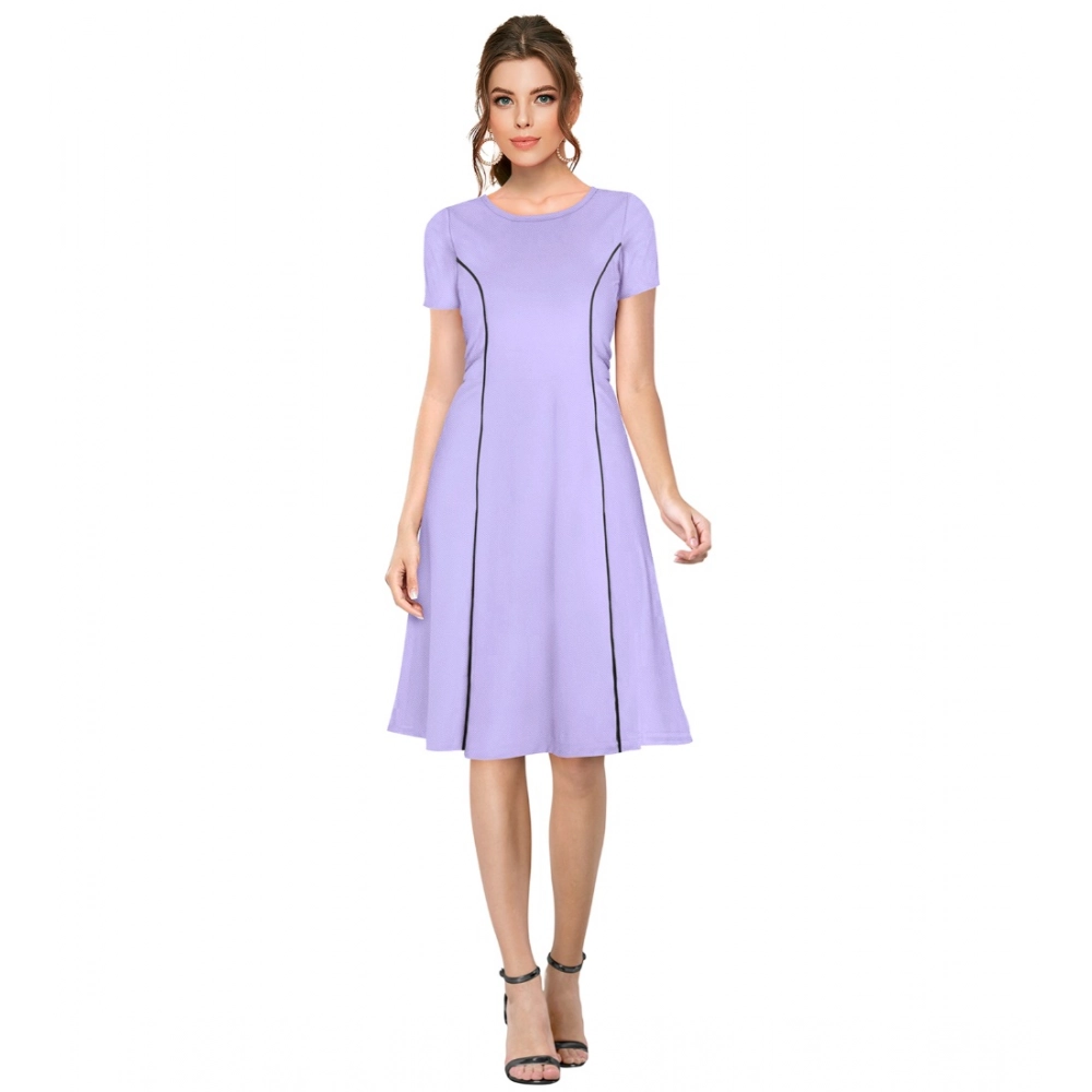 54163426780_a49c610fdc_o_d-1000x1000-1.webp Women's Knitting stretchable Solid Round Neck Cap Sleeve Dress (Purple) - Image 1