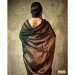 Women's Silk Printed Saree With Unstitched Blouse 5.5Mtr (Green) - Image 2