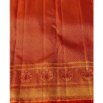 Women's Silk Printed Saree With Unstitched Blouse 5.5Mtr (Red) - Image 2
