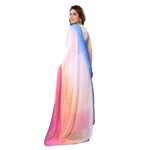 Women's Small Lace Georgette Solid Ready-to-Wear Saree With Unstitched Blouse 5.5 Mtr (Multicolor) - Image 3