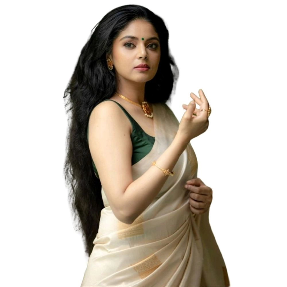 54465974244_975d6f7e86_o_d-1000x1000-1.webp Women's Silk Printed Saree With Unstitched Blouse 5.5Mtr (Off White) - Image 1