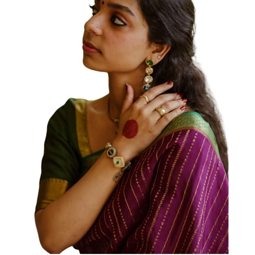 54466035553_b729ca2812_o_d-1000x1000-1.webp Women's Silk Printed Saree With Unstitched Blouse 5.5Mtr (Wine) - Image 1