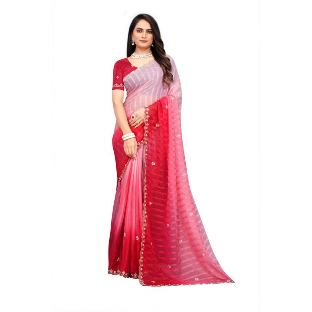 PID-62438-Generic-Women-s-Chiffon-Embroidred-Saree-With-Unstitched-Blouse-5-5-Mtr-Pink-1-1000x1000-1.webp Women's Chiffon Embroidred Saree With Unstitched Blouse 5.5Mtr (Pink) - Image 1