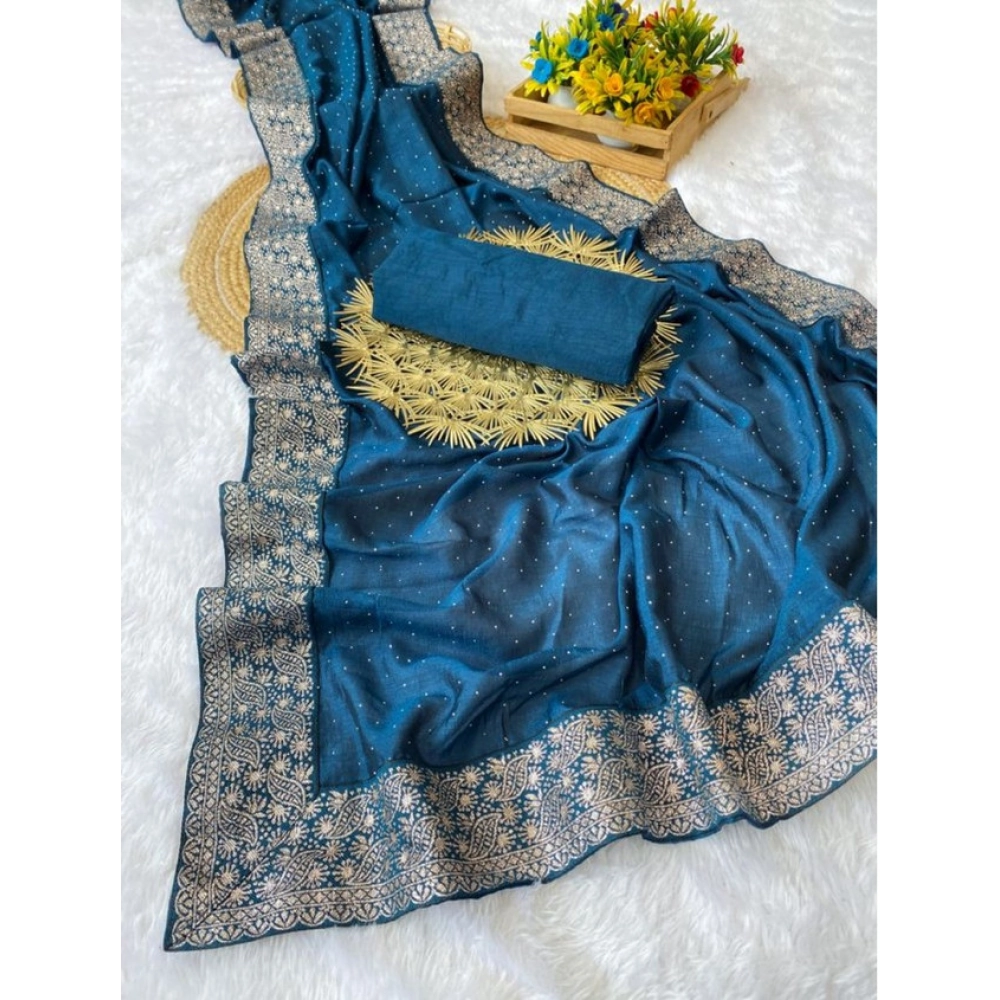 PID-62458-Generic-Women-s-Silk-Embroidred-Saree-With-Unstitched-Blouse-5-5-Mtr-Light-Green-1-1000x1000-1.webp Women's Silk Embroidred Saree With Unstitched Blouse 5.5Mtr (Light Green) - Image 1
