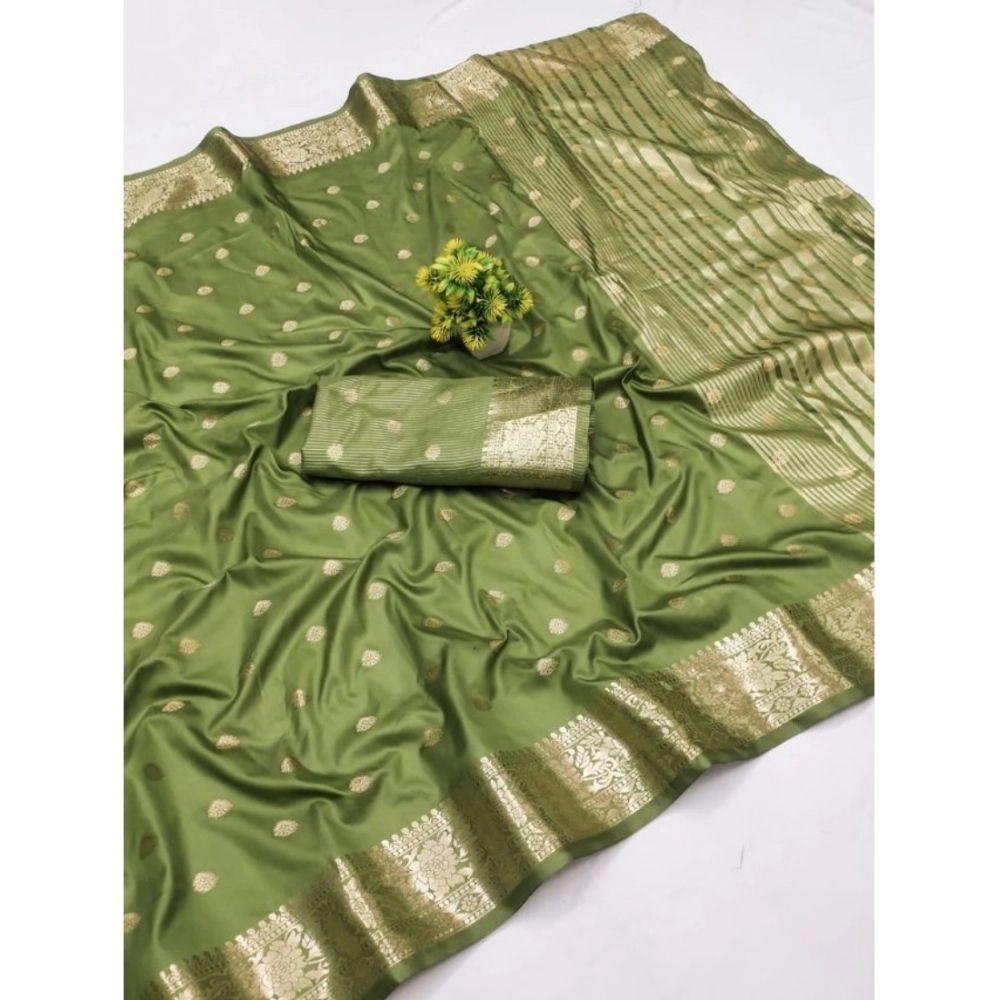 PID-62465-Generic-Women-s-Jacquard-Silk-Jaquard-Woven-Saree-With-Unstitched-Blouse-5-5-Mtr-Green-1-1000x1000-1.webp Women's Jacquard Silk Jaquard Woven Saree With Unstitched Blouse 5.5Mtr (Green) - Image 1