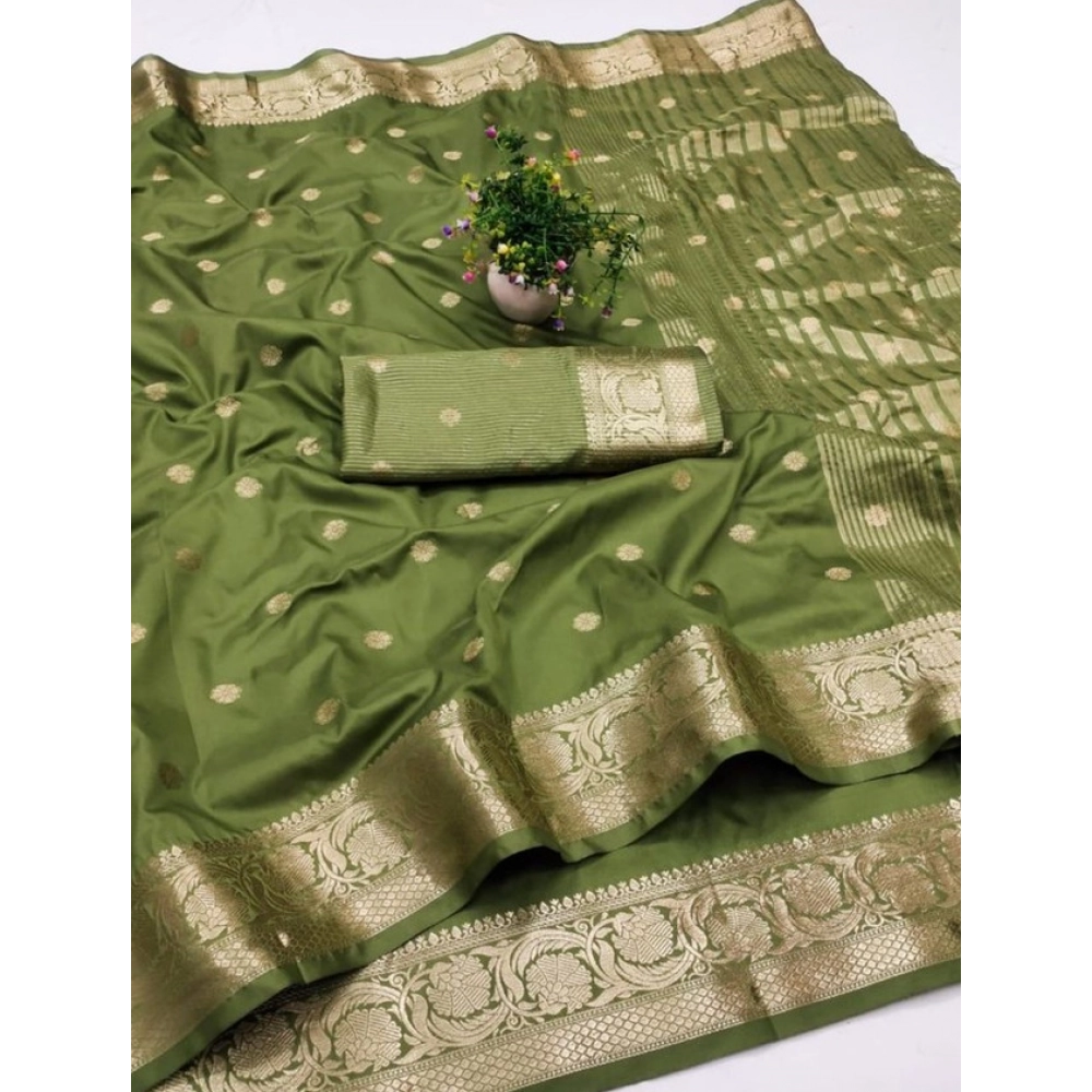 PID-62469-Generic-Women-s-Jacquard-Silk-Jaquard-Woven-Saree-With-Unstitched-Blouse-5-5-Mtr-Green-1-1000x1000-1.webp Women's Jacquard Silk Jaquard Woven Saree With Unstitched Blouse 5.5Mtr (Green) - Image 1