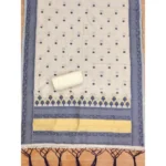 Women's Banarasi Silk Printed Unstitched Salwar Suit Material With Dupatta (Navy Blue, 3Mtrs) - Image 2