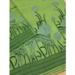 Women's Banarasi Silk Printed Unstitched Salwar Suit Material With Dupatta (Pista, 3Mtrs) - Image 2