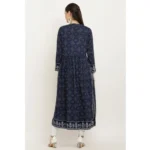 Women's Casual Rayon Full sleeve Kurti (Blue) - Image 3