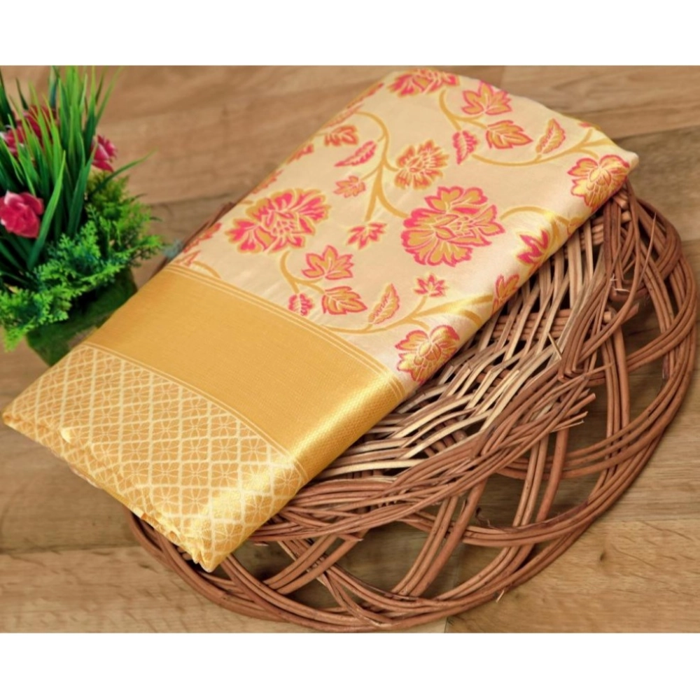 PID-63552-Women-s-Soft-Lichi-Silk-Printed-Saree-With-Unstitched-Blouse-5-5-Mtr-Gold-1-1000x1000-1.webp Women's Soft Lichi Silk Printed Saree With Unstitched Blouse 5.5Mtr (Gold) - Image 1