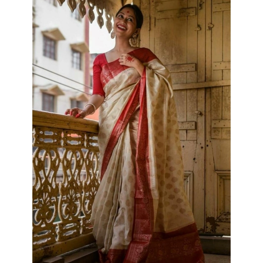 PID-63556-Women-s-Soft-Lichi-Silk-Printed-Saree-With-Unstitched-Blouse-5-5-Mtr-White-1-1000x1000-1.webp Women's Soft Lichi Silk Printed Saree With Unstitched Blouse 5.5Mtr (White) - Image 1