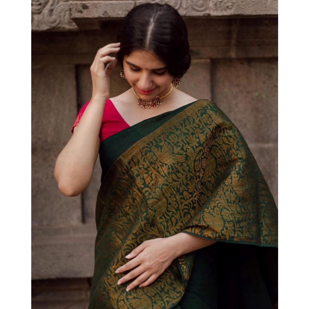 PID-63557-Women-s-Soft-Lichi-Silk-Printed-Saree-With-Unstitched-Blouse-5-5-Mtr-Green-1-1000x1000-1.webp Women's Soft Lichi Silk Printed Saree With Unstitched Blouse 5.5Mtr (Green) - Image 1