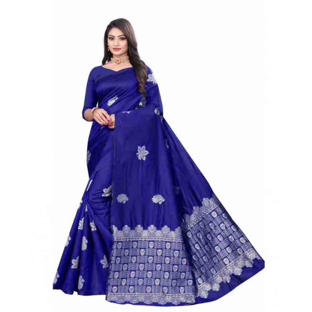 PID-63570-Women-s-Soft-Lichi-Silk-Printed-Saree-With-Unstitched-Blouse-5-5-Mtr-Blue-1-1000x1000-1.webp Women's Soft Lichi Silk Printed Saree With Unstitched Blouse 5.5Mtr (Blue) - Image 1