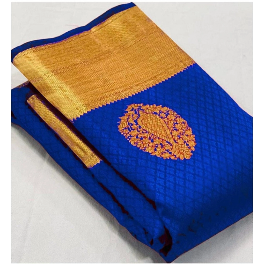 PID-63584-Women-s-Soft-Lichi-Silk-Printed-Saree-With-Unstitched-Blouse-5-5-Mtr-R-Blue-1-1000x1000-1.webp Women's Soft Lichi Silk Printed Saree With Unstitched Blouse 5.5Mtr (Royal-Blue) - Image 1