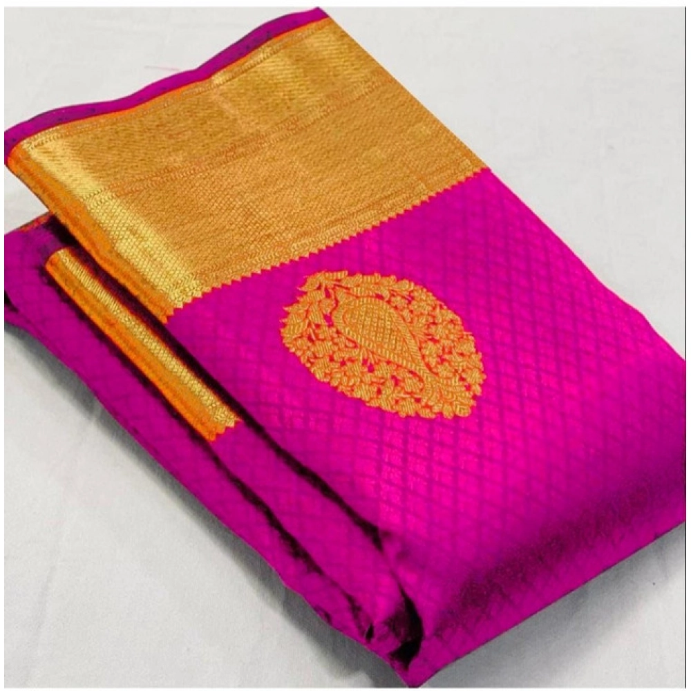PID-63585-Women-s-Soft-Lichi-Silk-Printed-Saree-With-Unstitched-Blouse-5-5-Mtr-Pink-1-1000x1000-1.webp Women's Soft Lichi Silk Printed Saree With Unstitched Blouse 5.5Mtr (Pink) - Image 1