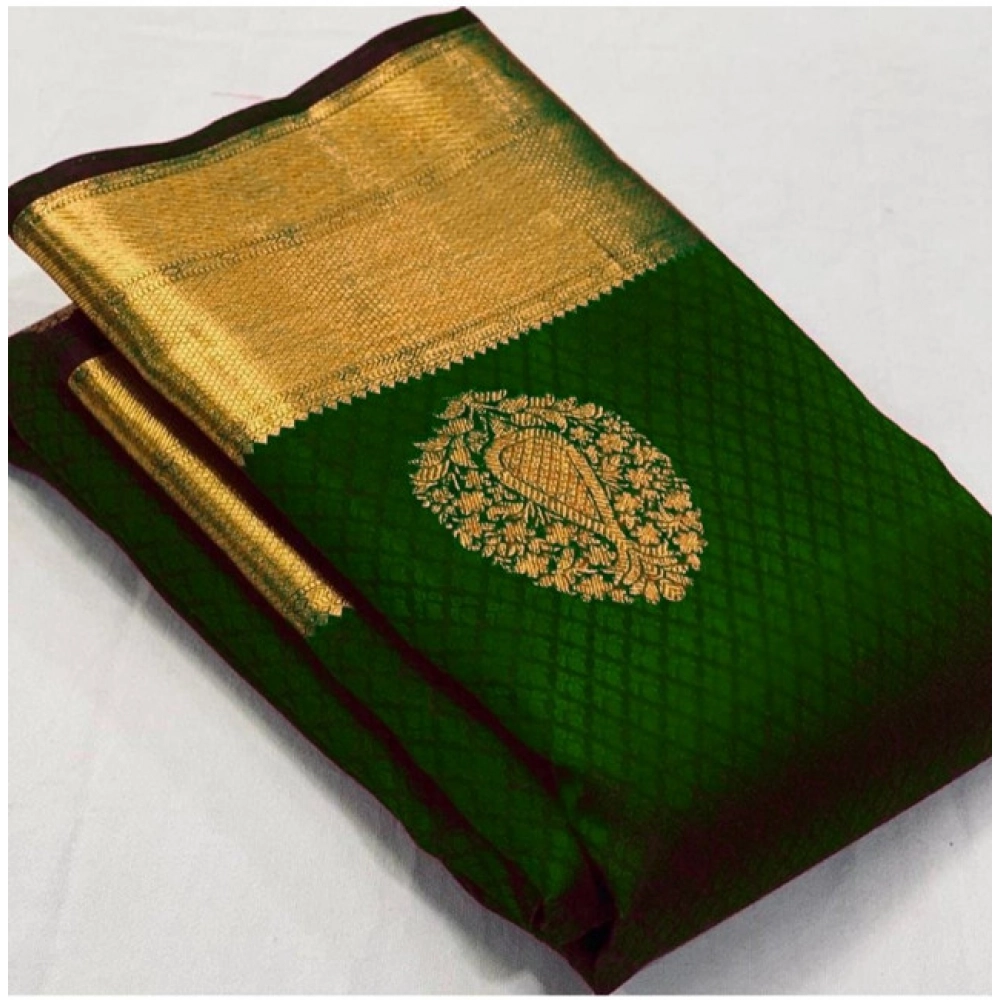 PID-63586-Women-s-Soft-Lichi-Silk-Printed-Saree-With-Unstitched-Blouse-5-5-Mtr-Green-1-1000x1000-1.webp Women's Soft Lichi Silk Printed Saree With Unstitched Blouse 5.5Mtr (Green) - Image 1