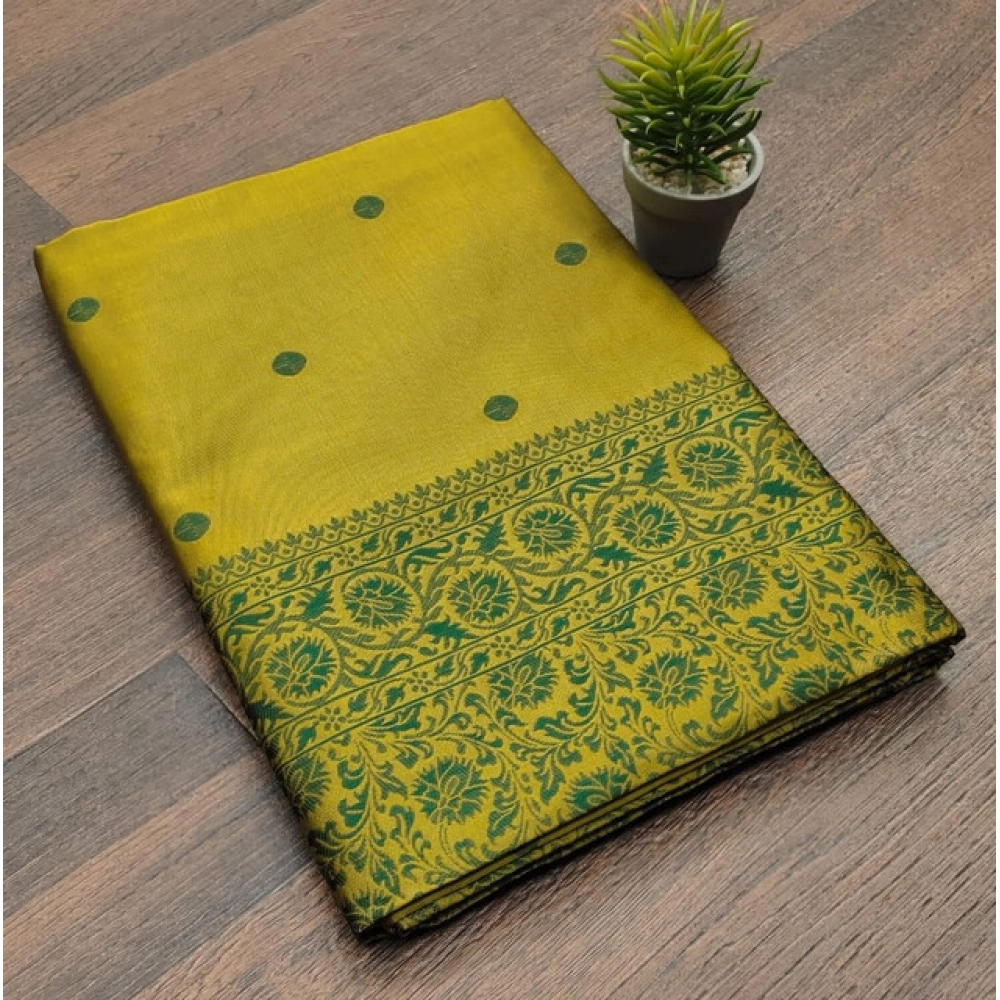 PID-63592-Women-s-Soft-Lichi-Silk-Printed-Saree-With-Unstitched-Blouse-5-5-Mtr-Green-1-1000x1000-1.webp Women's Soft Lichi Silk Printed Saree With Unstitched Blouse 5.5Mtr (Green) - Image 1